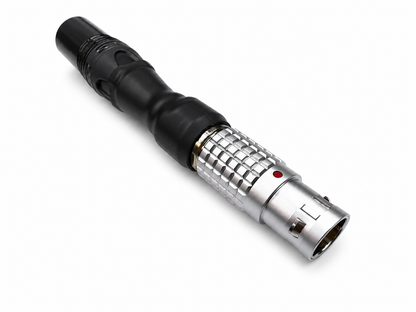 ARRI ALEXA 35, Mini and Mini LF power cable pigtail connector on white background