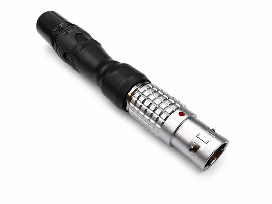 ARRI ALEXA 35, Mini and Mini LF power cable pigtail connector on white background