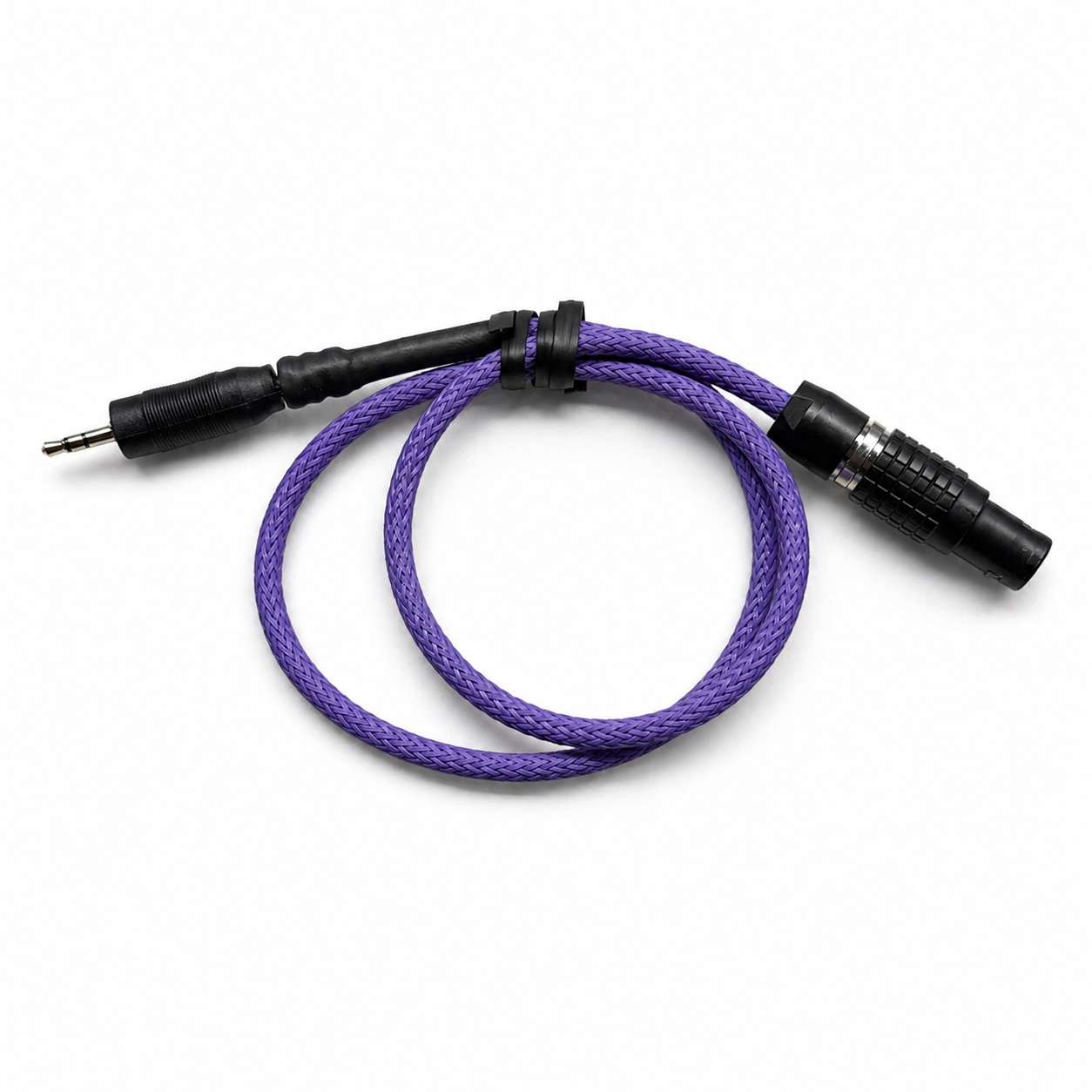 Preston run stop cable to LANC for Sony FX6 and FX9 on white background